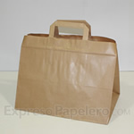 Bolsa de Papel Asa Plana Pizzeria - Pasteleria