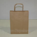 Bolsa de Papel Asa Rizada - Kraft