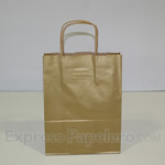 Bolsa de Papel Asa Rizada - Kraft