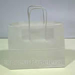 Bolsa de Papel Asa Rizada - Wide