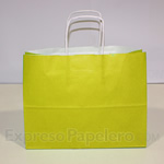 Bolsa de Papel Asa Rizada - Wide